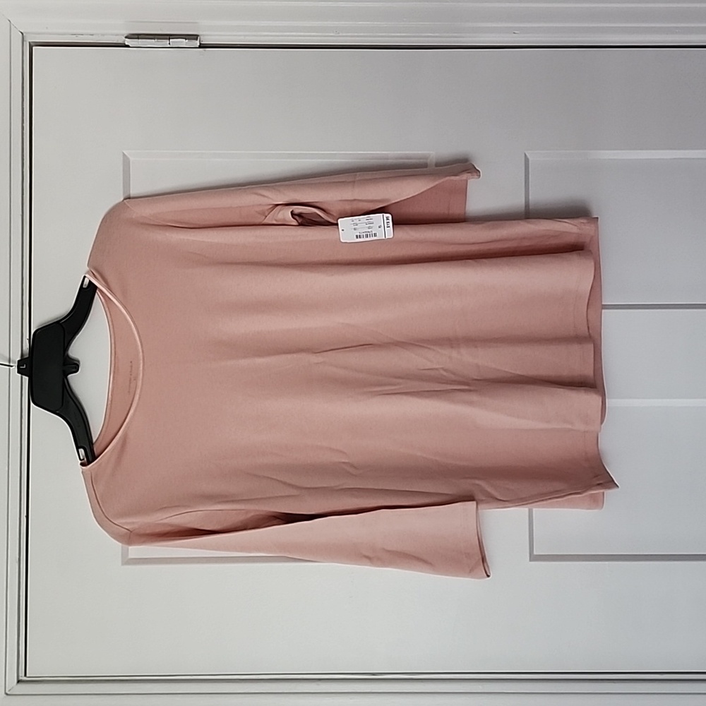 Christopher & Banks. Pink 3/4 sleeve Top. XL